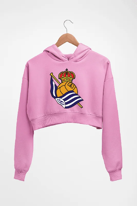 Real-Sociedad Crop HOODIE FOR WOMEN