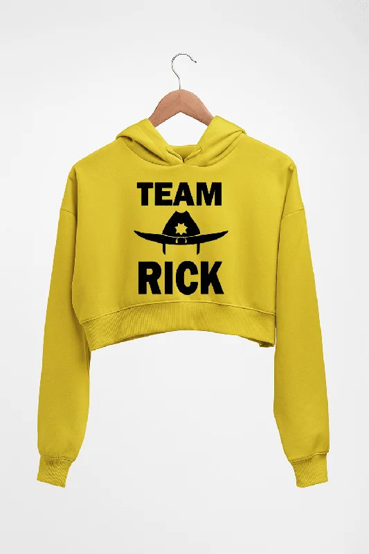 Team Rick Crop HOODIE FOR WOMEN