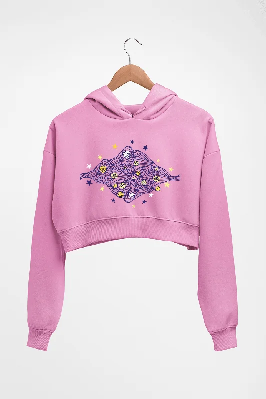 Vincent van Gogh Crop HOODIE FOR WOMEN