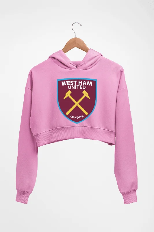 West-Ham Crop HOODIE FOR WOMEN