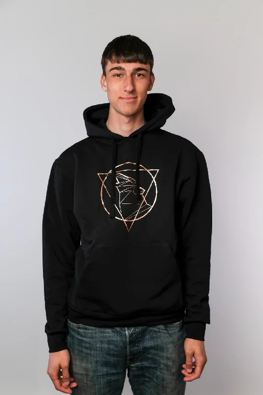 Bermuda Hoodie Rose Gold Black