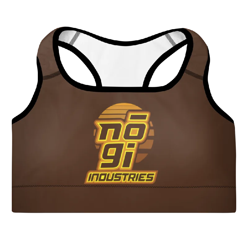 7Four BROWN Padded Sports Bra