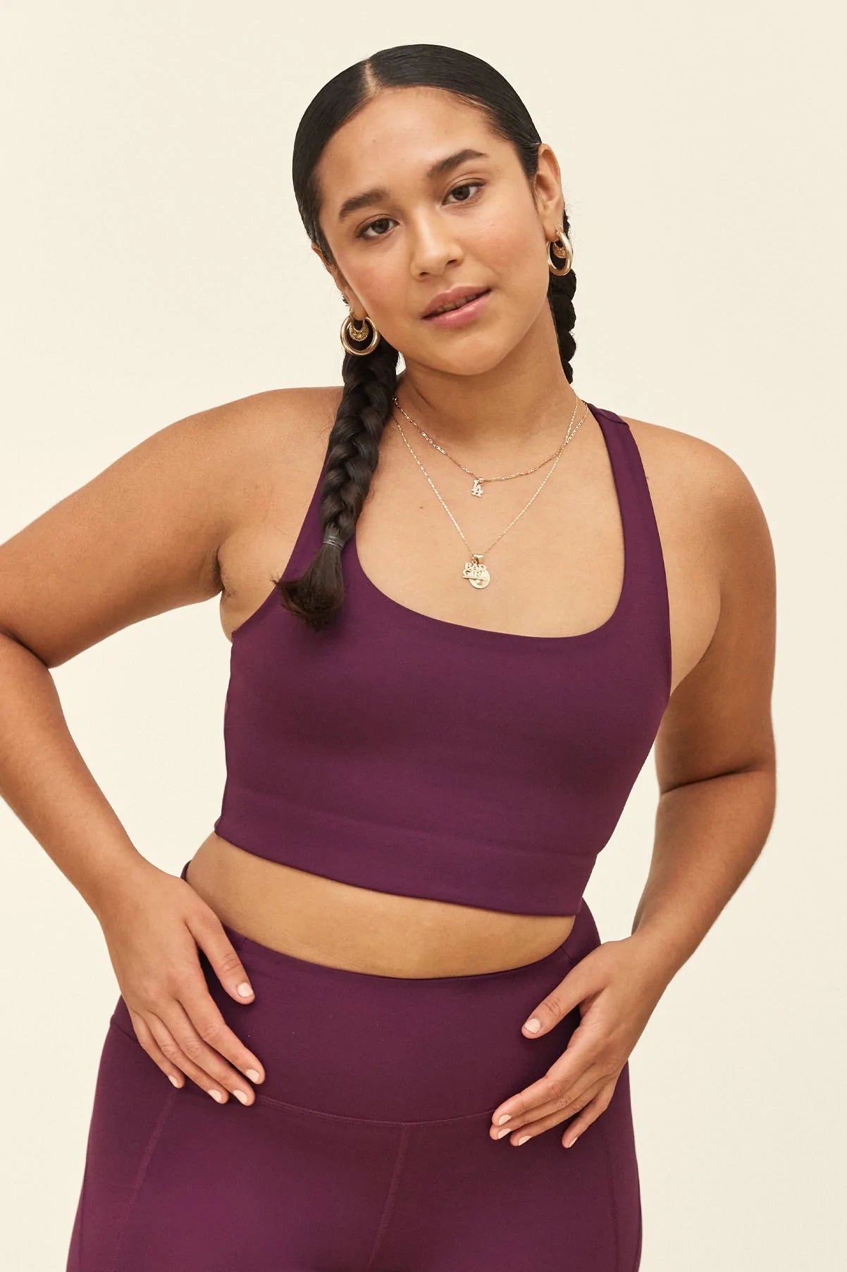 active bra - paloma - plum