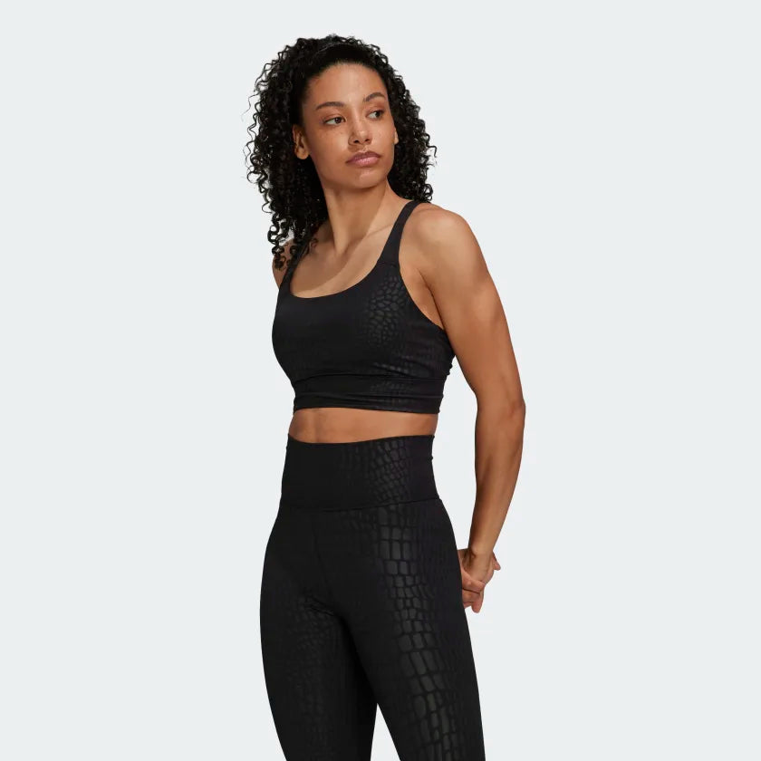 Adidas Powerimpact Training Medium Support Longline Bra - Black