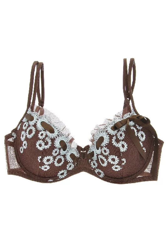 ARGENTOVIVO NESCAFE Brown Ribbon Bra