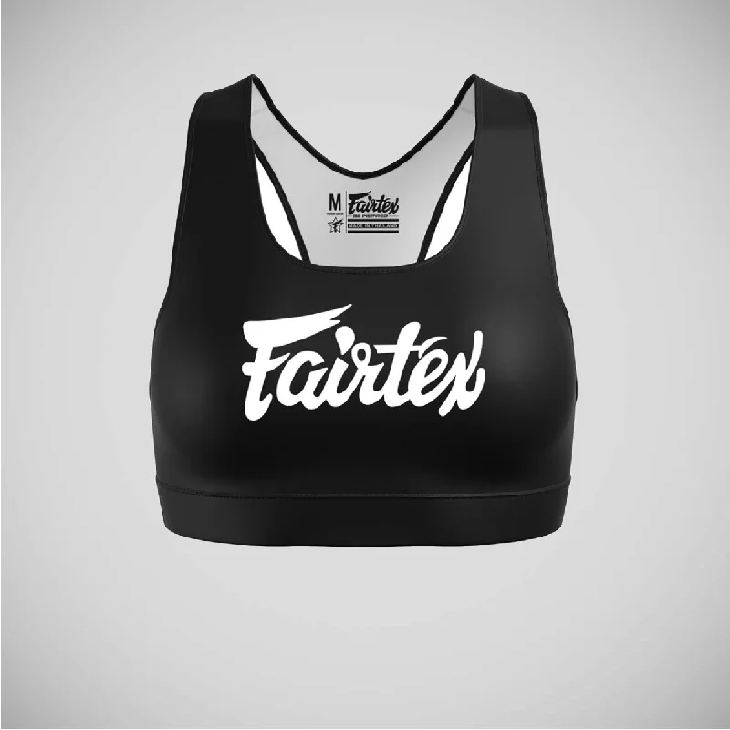 Fairtex SB1 Classic Sports Bra Black/White