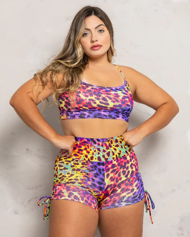 Neon Leopard Sports Bra