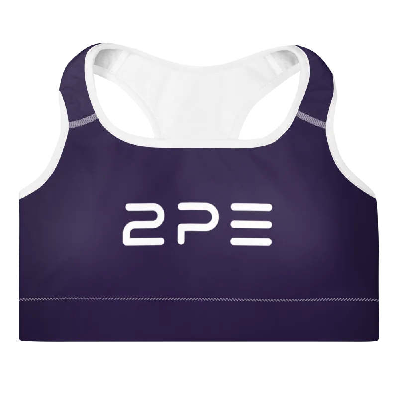 Purple Padded Sports Bra