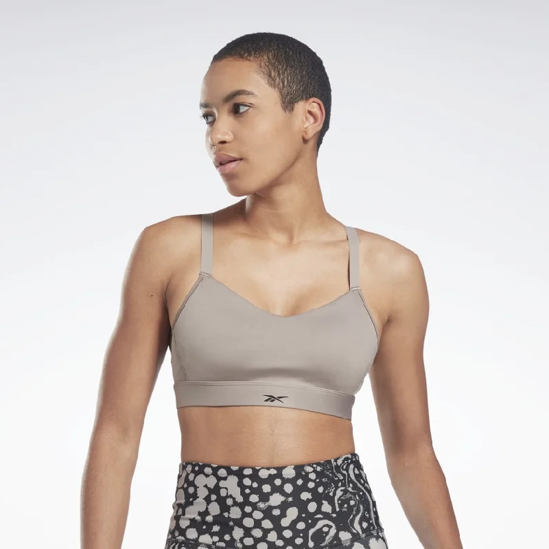 Reebok Lux Strappy Sports Bra -Boulder Grey