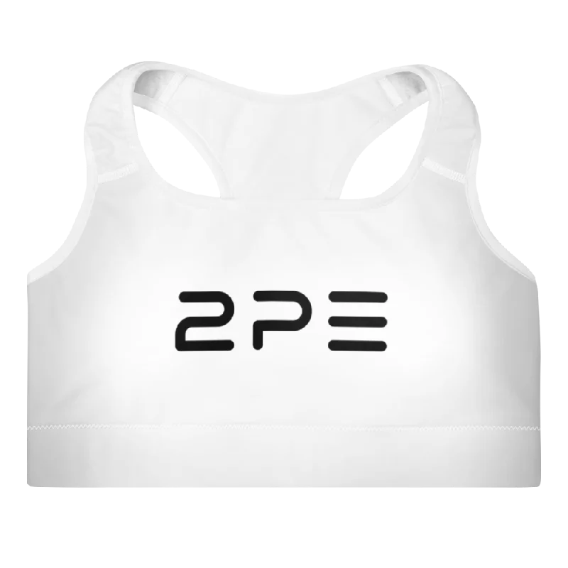 White Padded Sports Bra