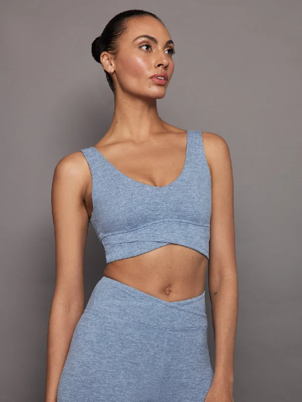 Wrap Bra in Heather Melt - Quiet Harbor