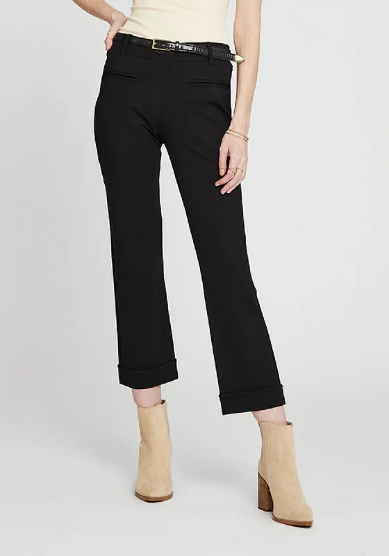 Easy Crop Trouser | Straight (Black)