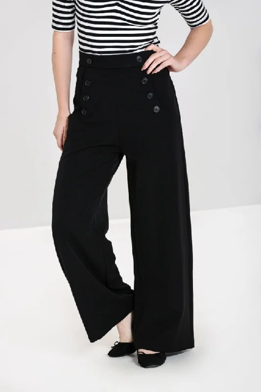 Carlie Swing Trousers - Black - Preorder for dispatch 4th December