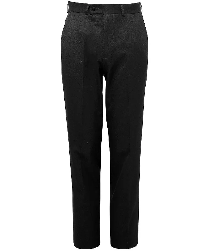 Black - Apollo flat front trousers