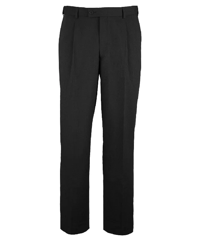 Black - Icona single pleat trousers (NM4)