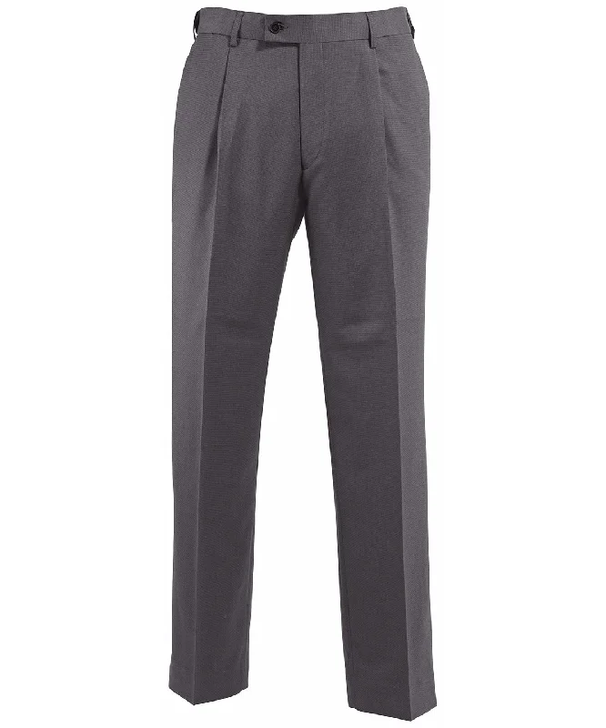 Charcoal - Icona single pleat trousers (NM4)