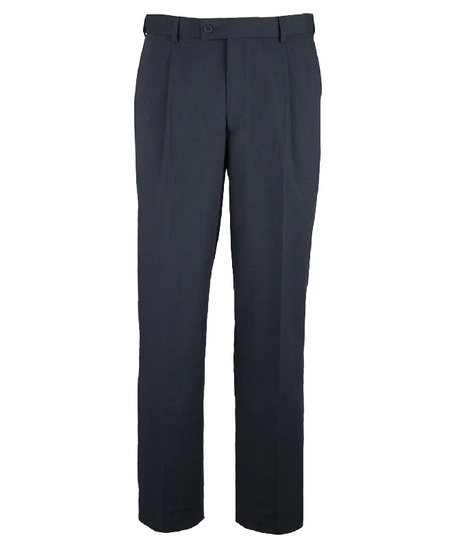 Navy - Icona single pleat trousers (NM4)