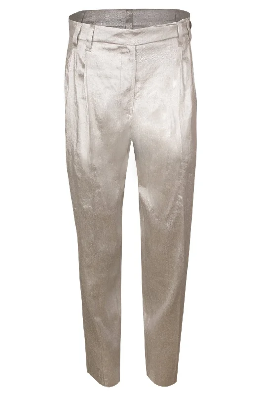 Metallic Slim Trouser