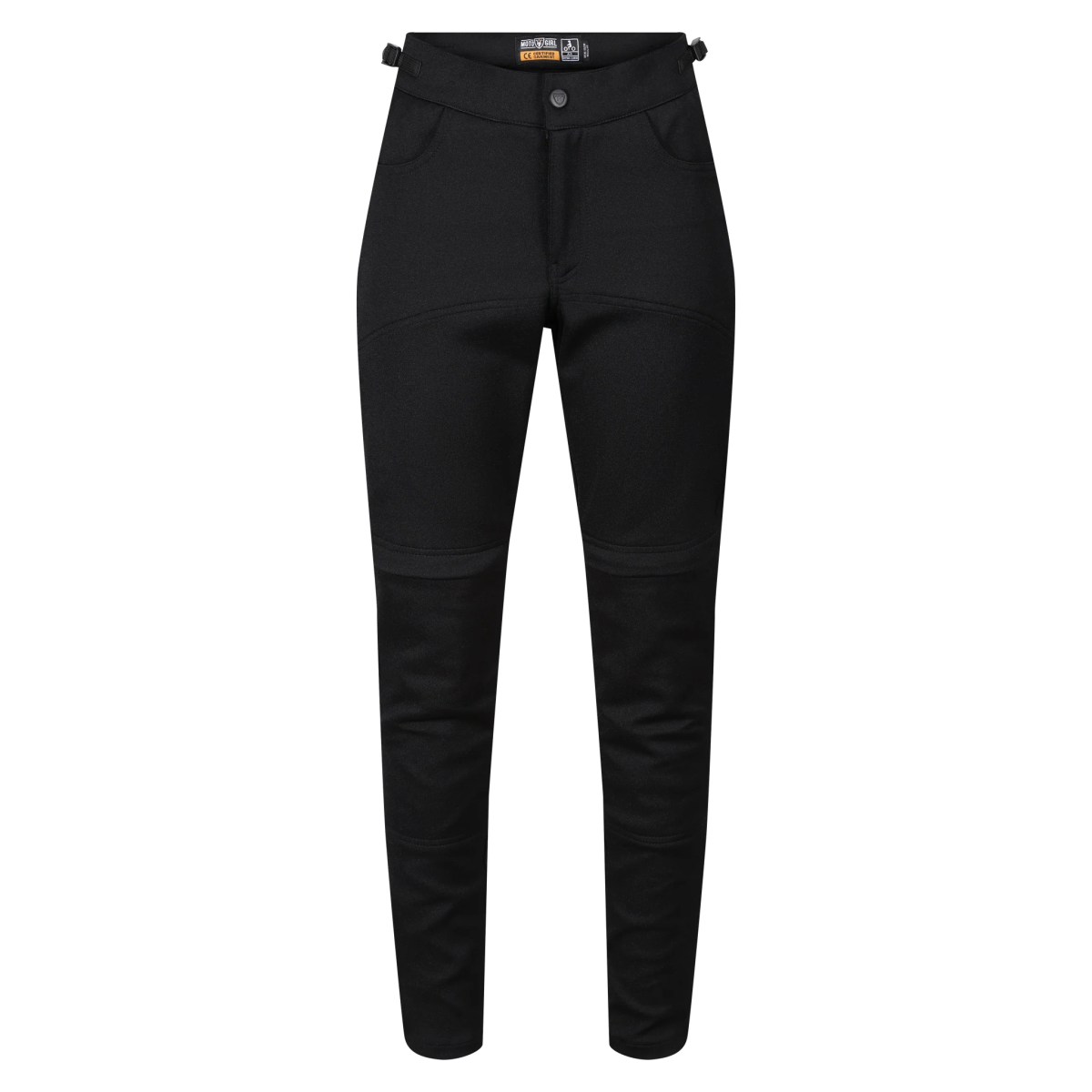 MotoGirl Nimi Zip Trousers in Black