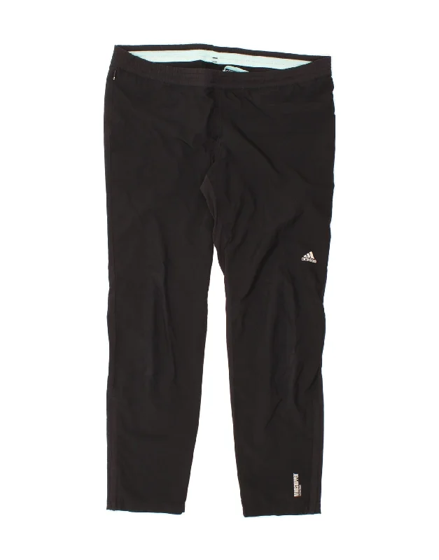 ADIDAS Womens Supernova Graphic Tracksuit Trousers UK 12/14 Medium Black