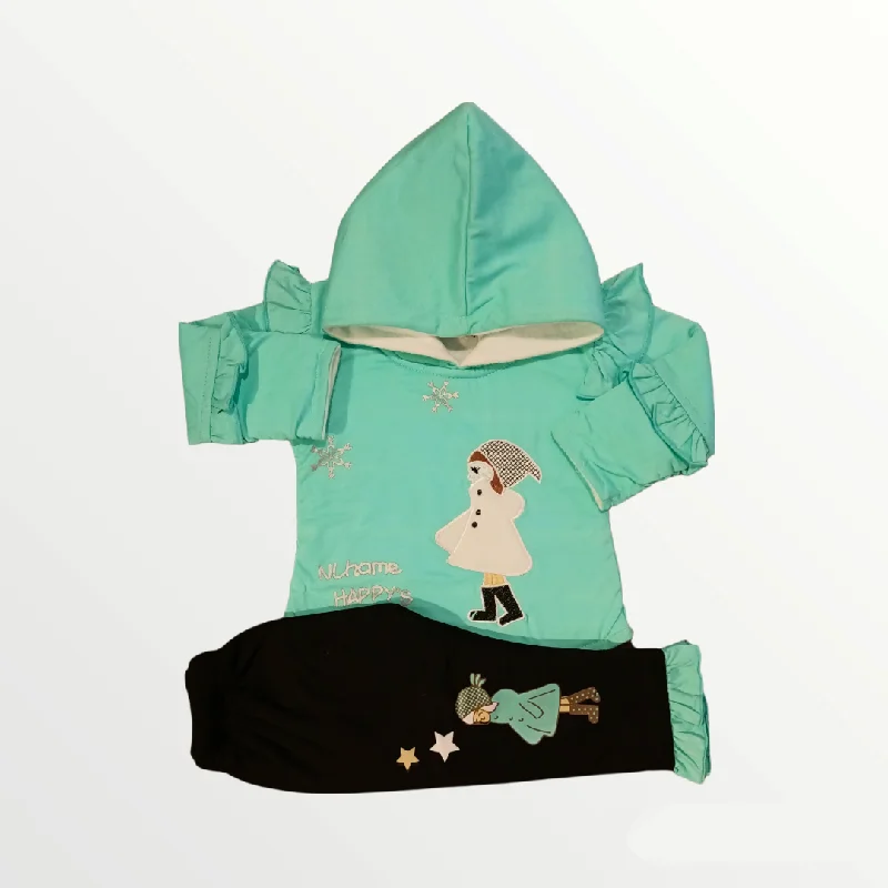 Hi5 Sea Green Hood  Black Trouser Winter Pair 2606