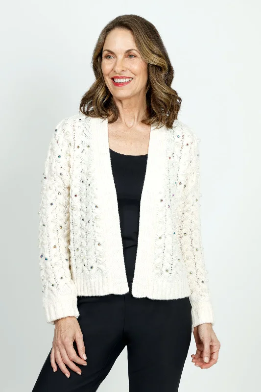 Metric Cardigan with Pearl Detail