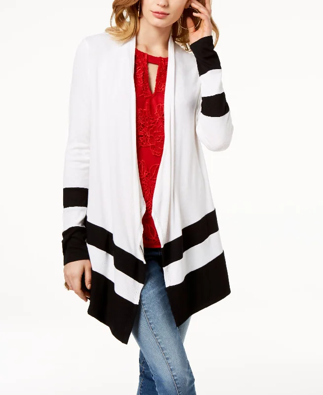 Ribbed Colorblocked Cardigan